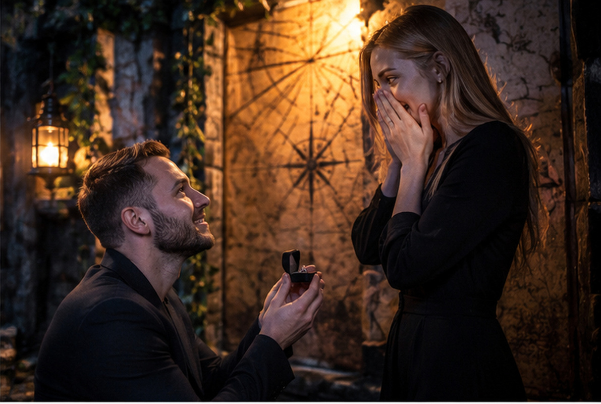 ¿Cómo proponer matrimonio en un escape room?