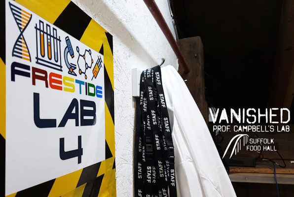Vanished: Prof Campbell's Lab (Suffolk Food Hall) Escape Room