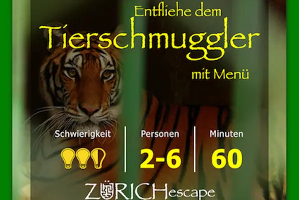 Entfliehe dem Tierschmuggler mit Menü (Urban Escape Zürich) Escape Room