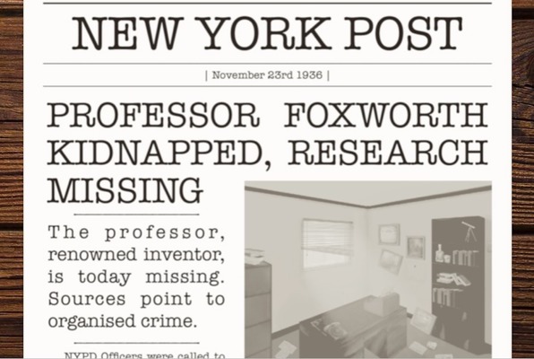The Kidnapped Professor (Paradox Parlours Escape Rooms) Escape Room