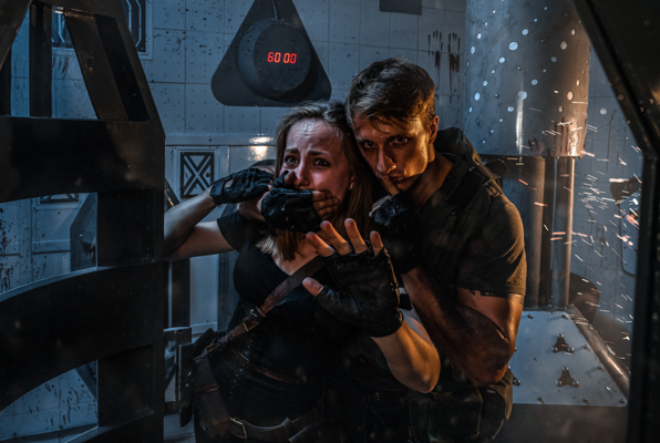 Zombievirus Umbrella Corporation (Black Room) Escape Room