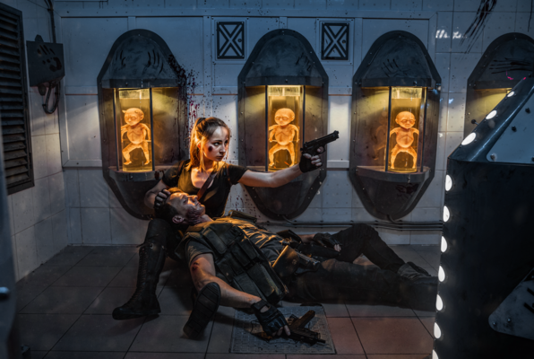 Zombievirus Umbrella Corporation (Black Room) Escape Room