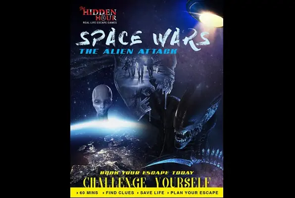 SPACE WARS - THE ALIEN ATTACK (The Hidden Hour) Escape Room